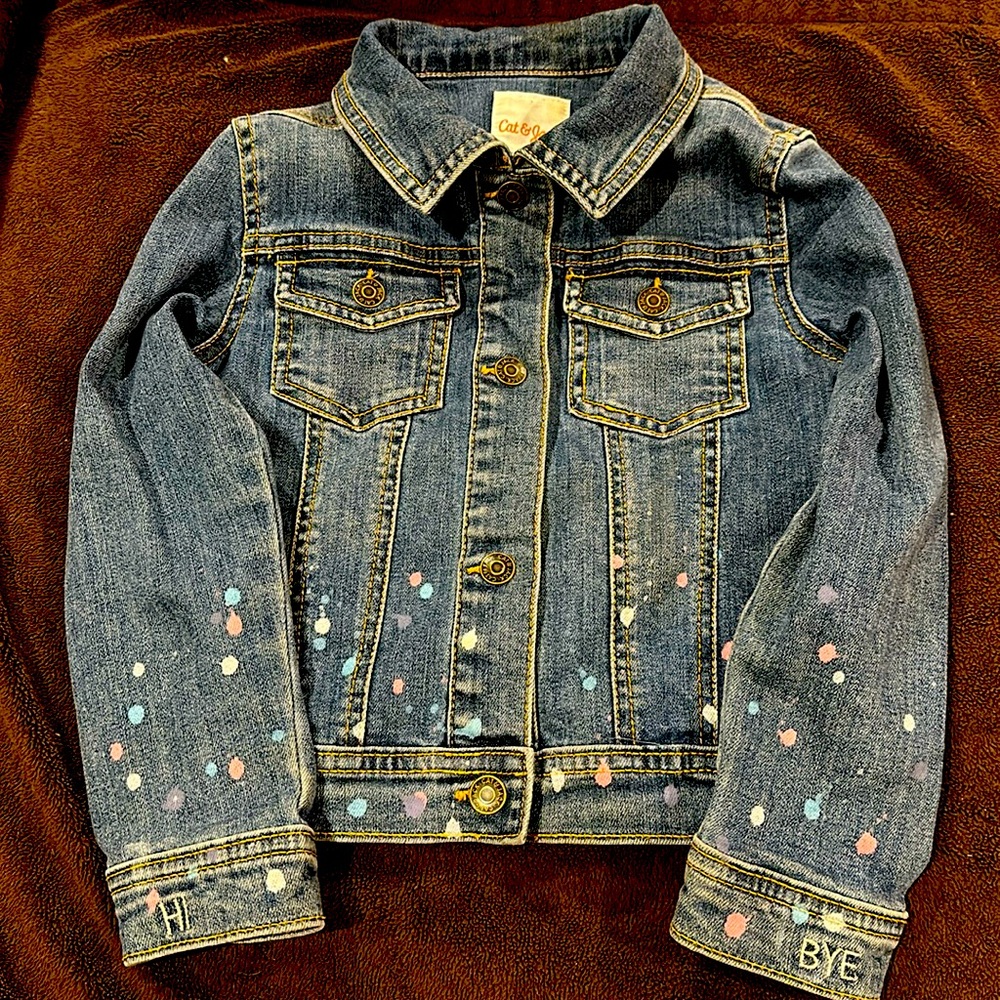 Cat & Jack Girls' Unique Denim Jacket
